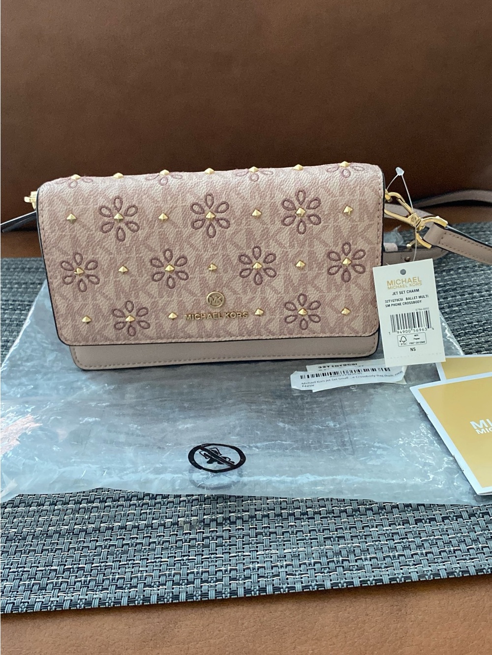 Michael Kors Jet Set Charm, Small Ballet Multi, NWT.